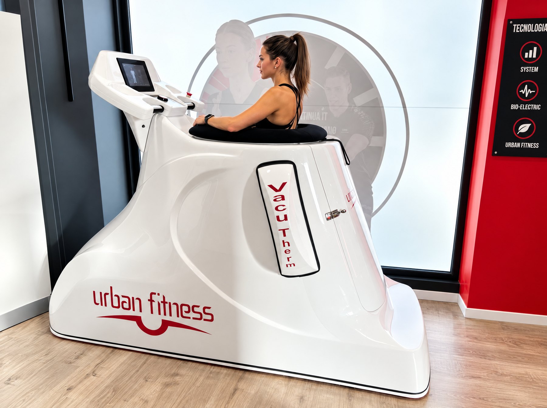 Donna durante una seduta Vacutherm nel centro Urban Fitness di Pordenone